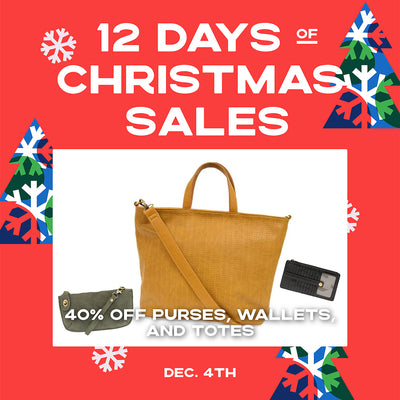 40% Off Purses, Wallets, and Totes - December 4th Only!