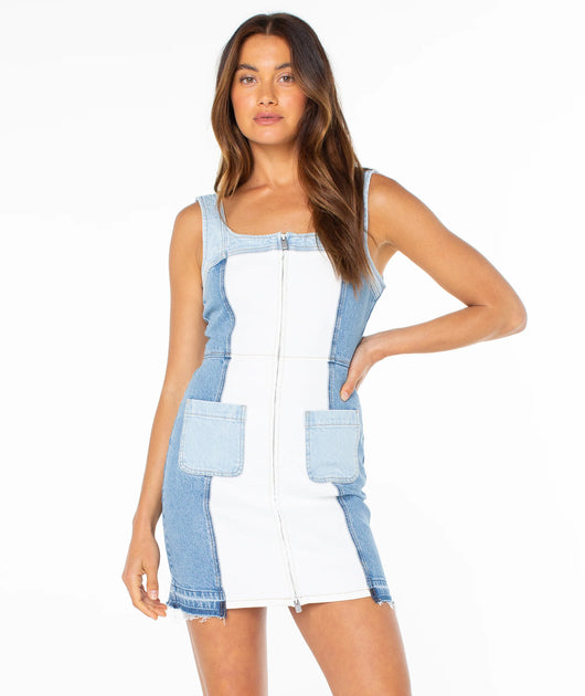 Roxy Sami Denim Dress – Paperdoll Boutique