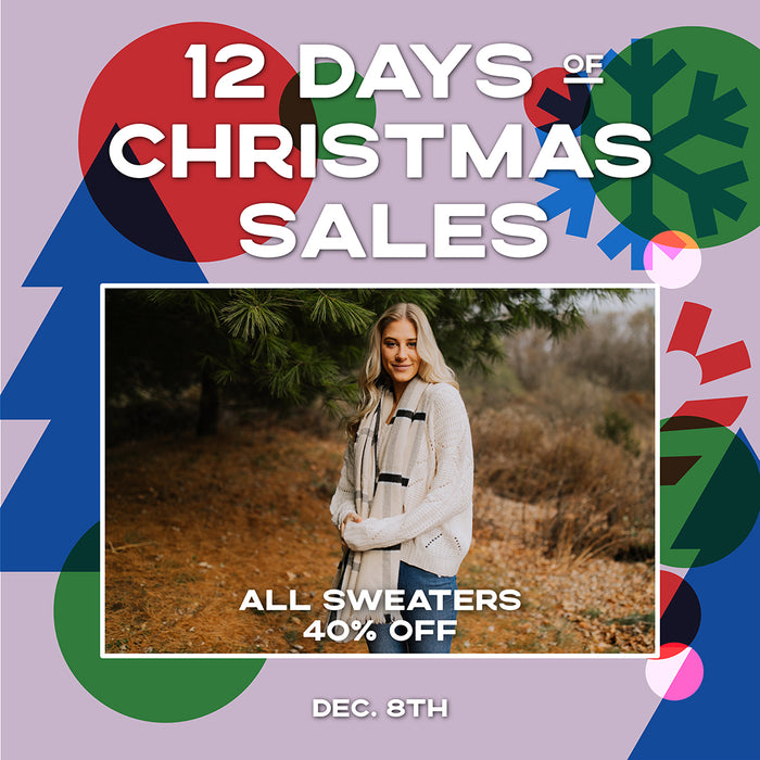 All Sweaters are 40% Off today at Paperdoll Boutique