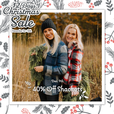 40% Off Shackets! Day 9 of our 12 Days of Christmas Sale!