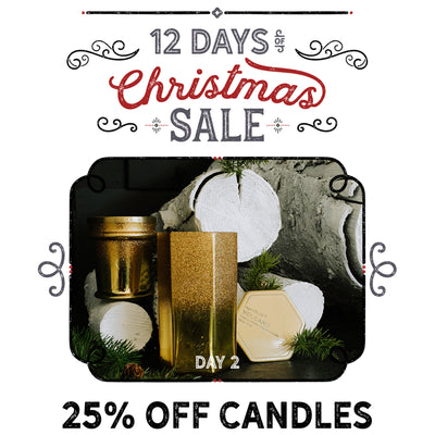 25% Off Candles! 12 Days of Christmas Sale | Day 2