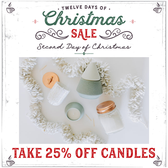Second Day of Christmas... 25% Off Candles!