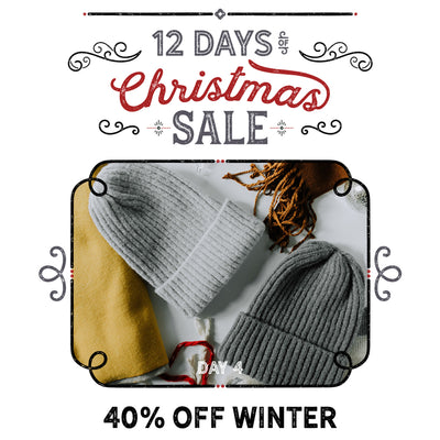 40% Off Winter Accessories | Day 4 of our 12 Days of Christmas Sale