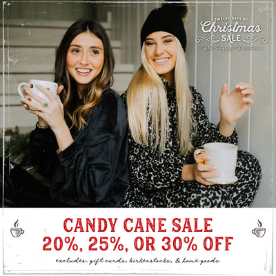 Candy Cane Sale! 20%, 25%, or 30% Off!