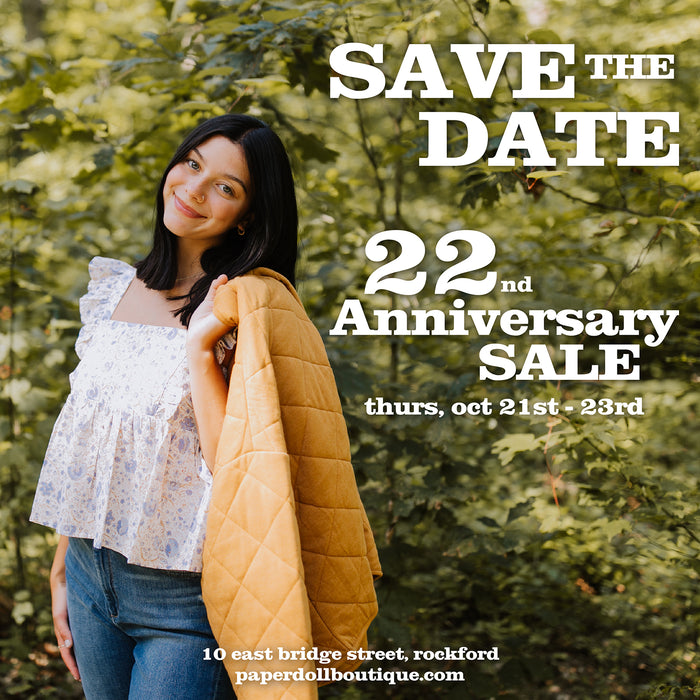 It's Our 22nd Anniversary at Paperdoll. Let's Celebrate!