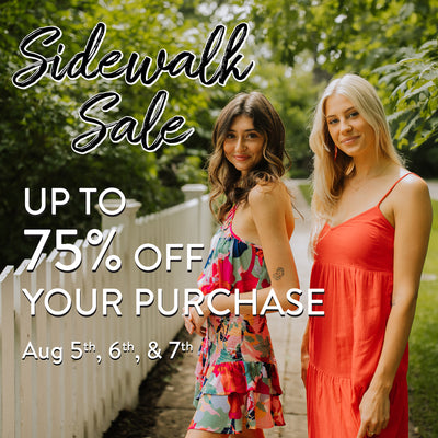 Sidewalk Sales! August 5th - 7th