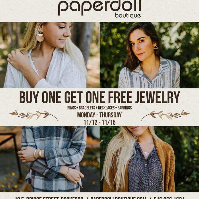 BOGO Jewelry Sale: Nov 12th - 15th