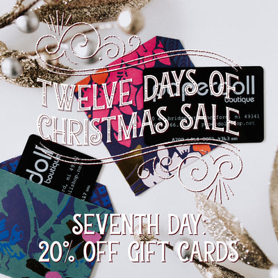 20% Off Gift Cards! Twelve Days of Christmas Sale!