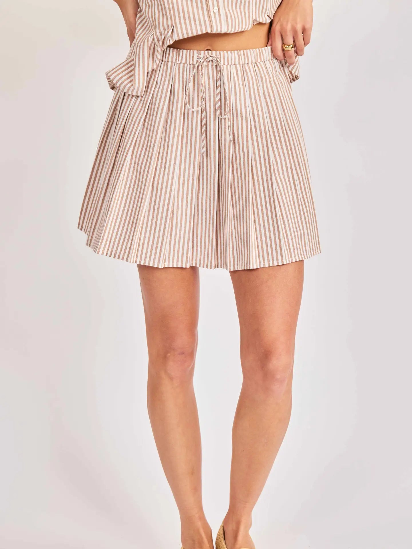 Sadie & Sage Jetset Pleated Mini Skirt