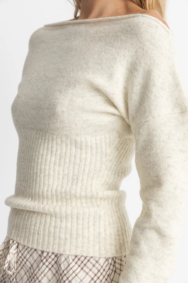 CHLOE KNIT BOATNECK PULLOVER