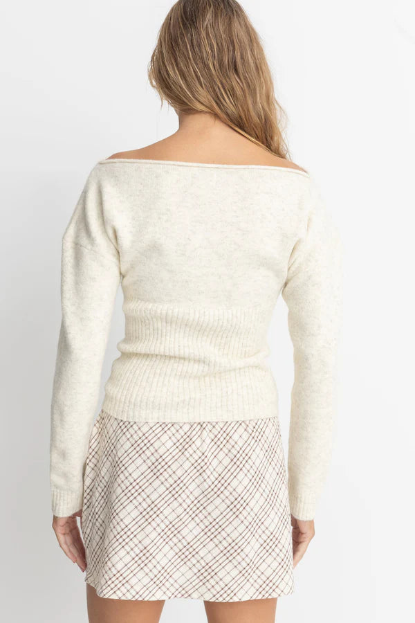 CHLOE KNIT BOATNECK PULLOVER