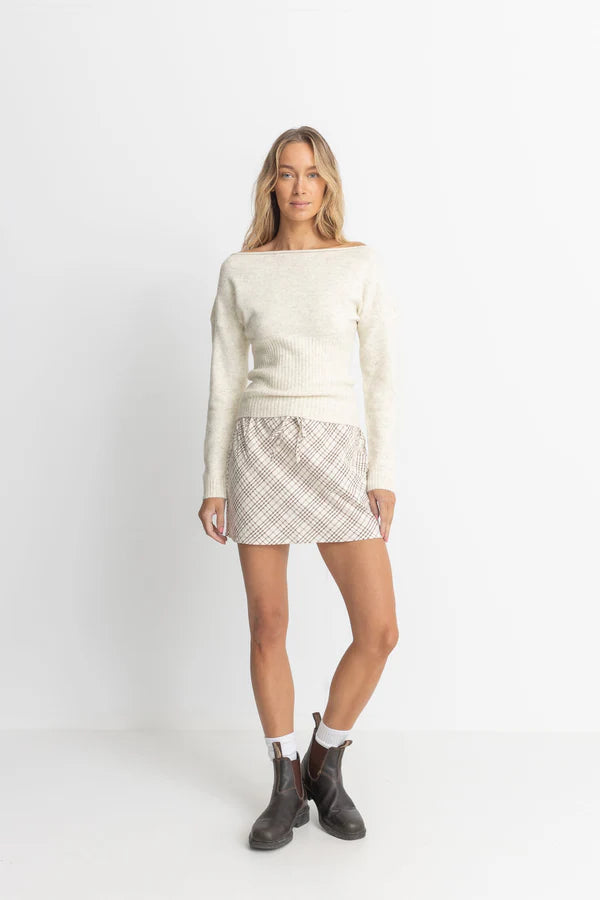 CHLOE KNIT BOATNECK PULLOVER