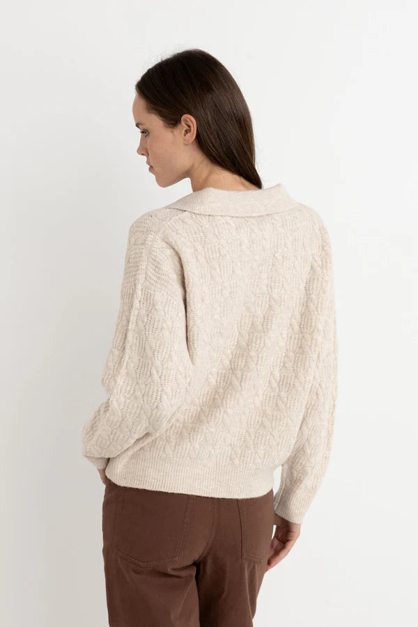 Lexie V-Neck Collared Sweater