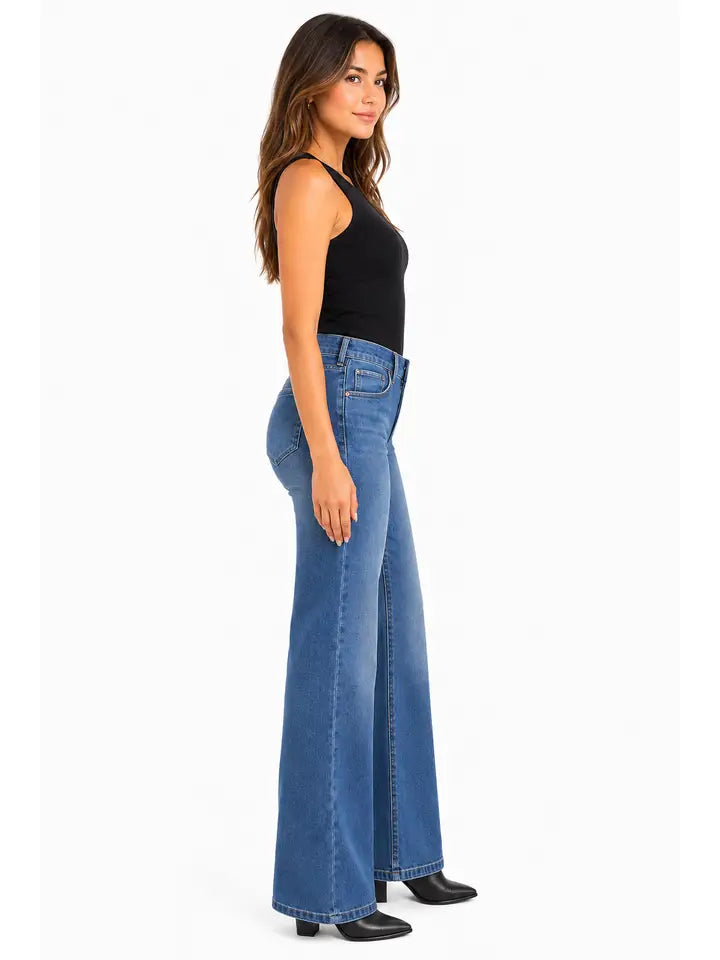 Better Butter-1822 Denim Slim Wide Leg