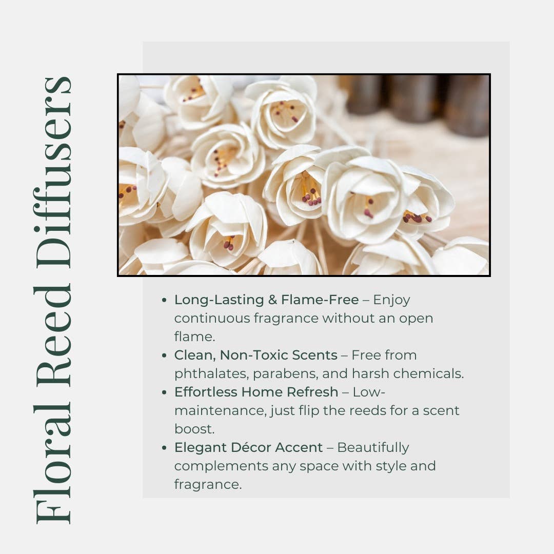 This is Home Floral Reed Diffuser | Long-Lasting Scent | Clean & Flameless Fragrance