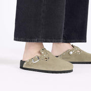 Birkenstock Boston Rivet Suede Leather