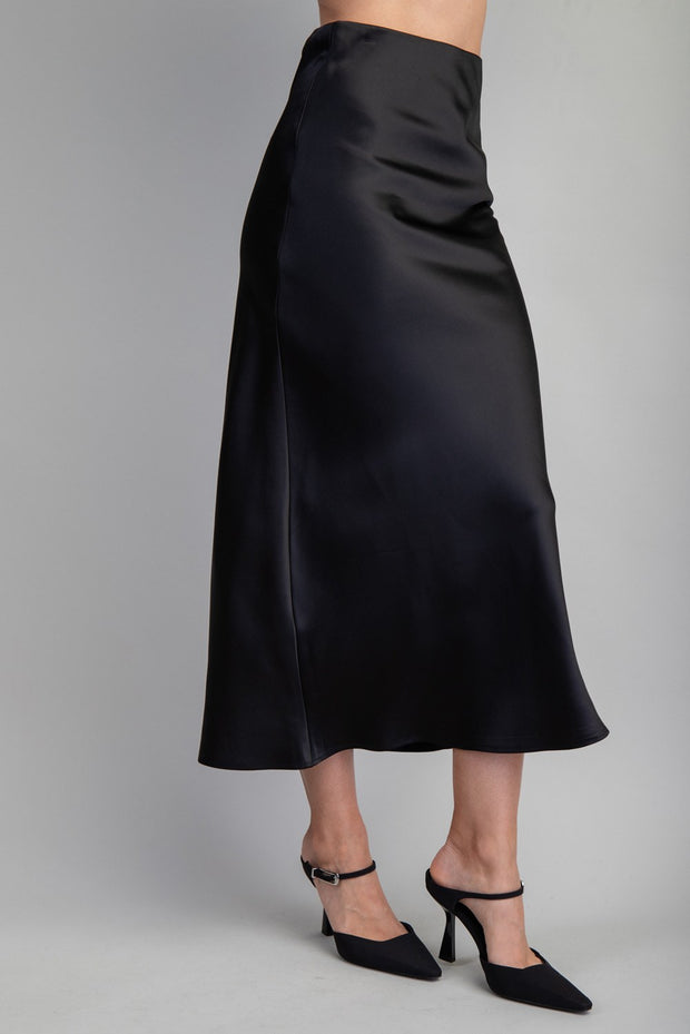 MIDI SKIRT SATIN