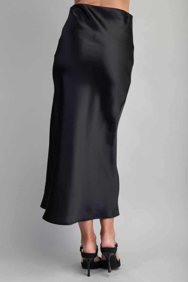 MIDI SKIRT SATIN