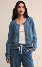 Daily Knit Denim Cardigan