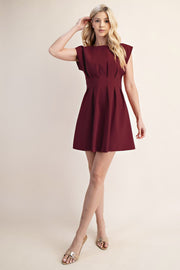 Pleated Mini Dress