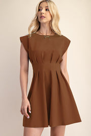Pleated Mini Dress