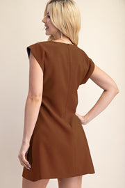Pleated Mini Dress