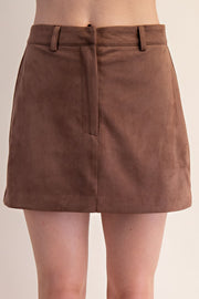 Lulu Faux Suede Mini Skirt