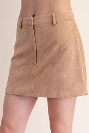 Lulu Faux Suede Mini Skirt