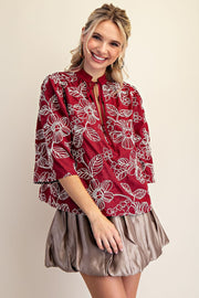Anflo Embroidered Top