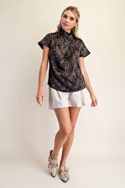 Ying Mandarin Collar Top