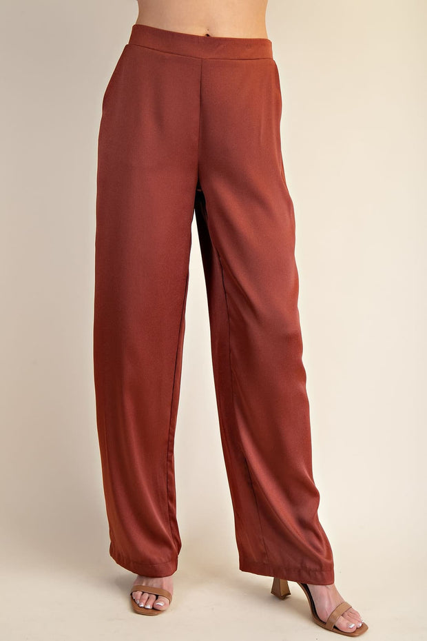 Hi Waisted Wide Leg Pants