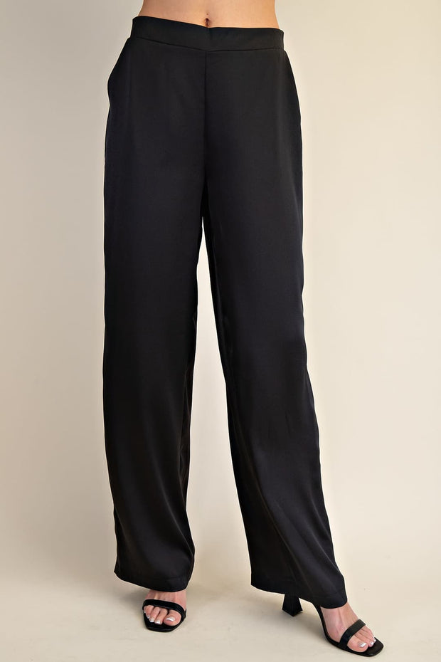 Hi Waisted Wide Leg Pants