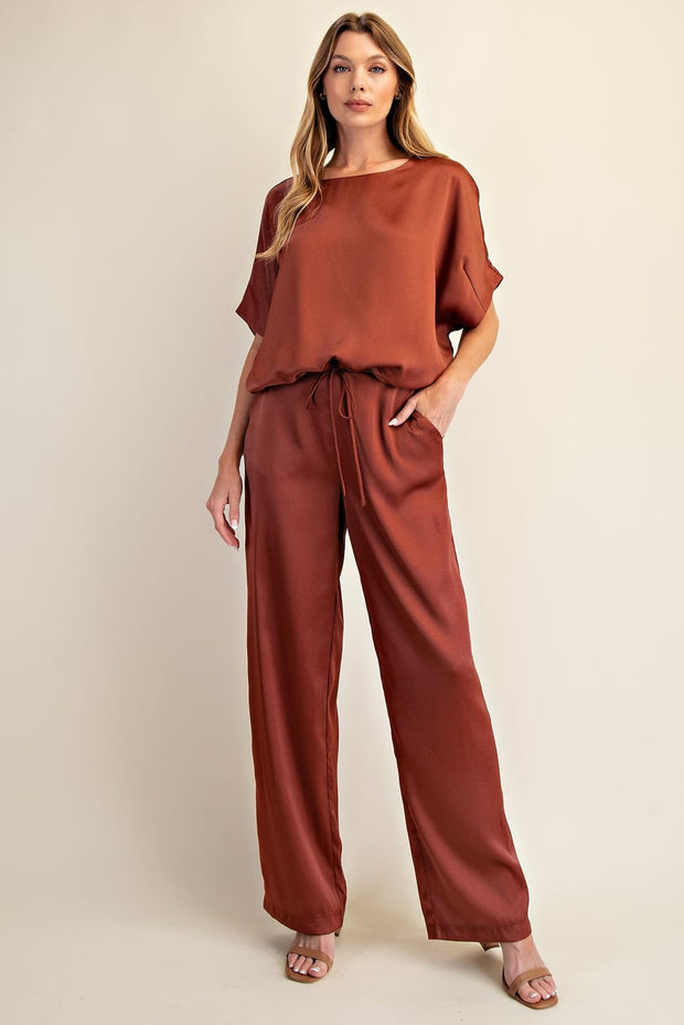 Jenna Satin S/S Top