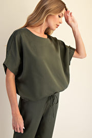 Jenna Satin S/S Top