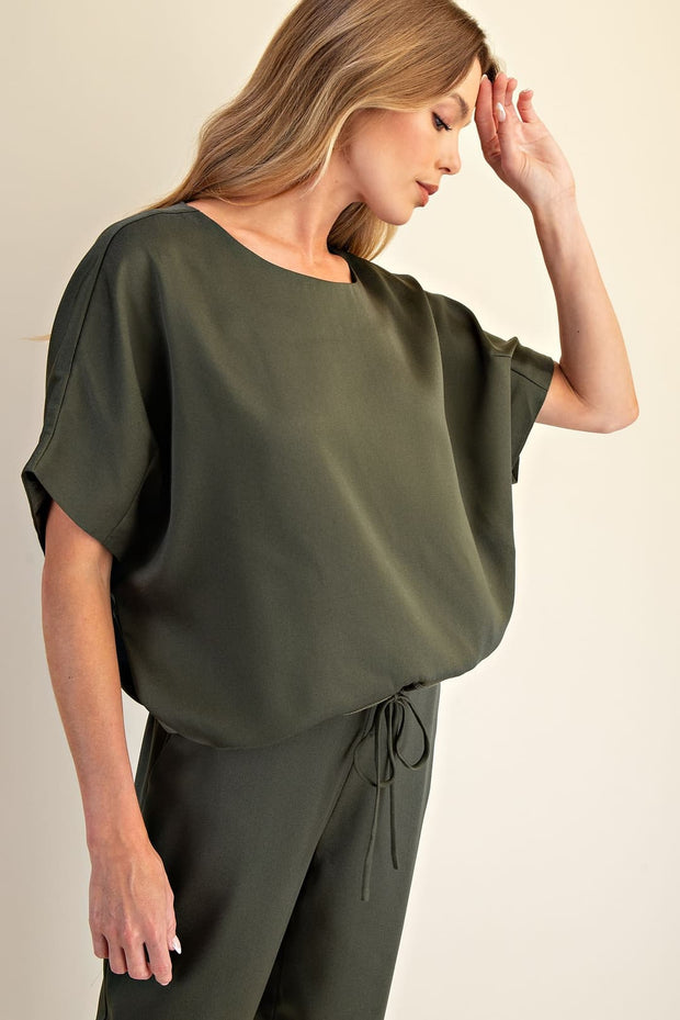 Jenna Satin S/S Top
