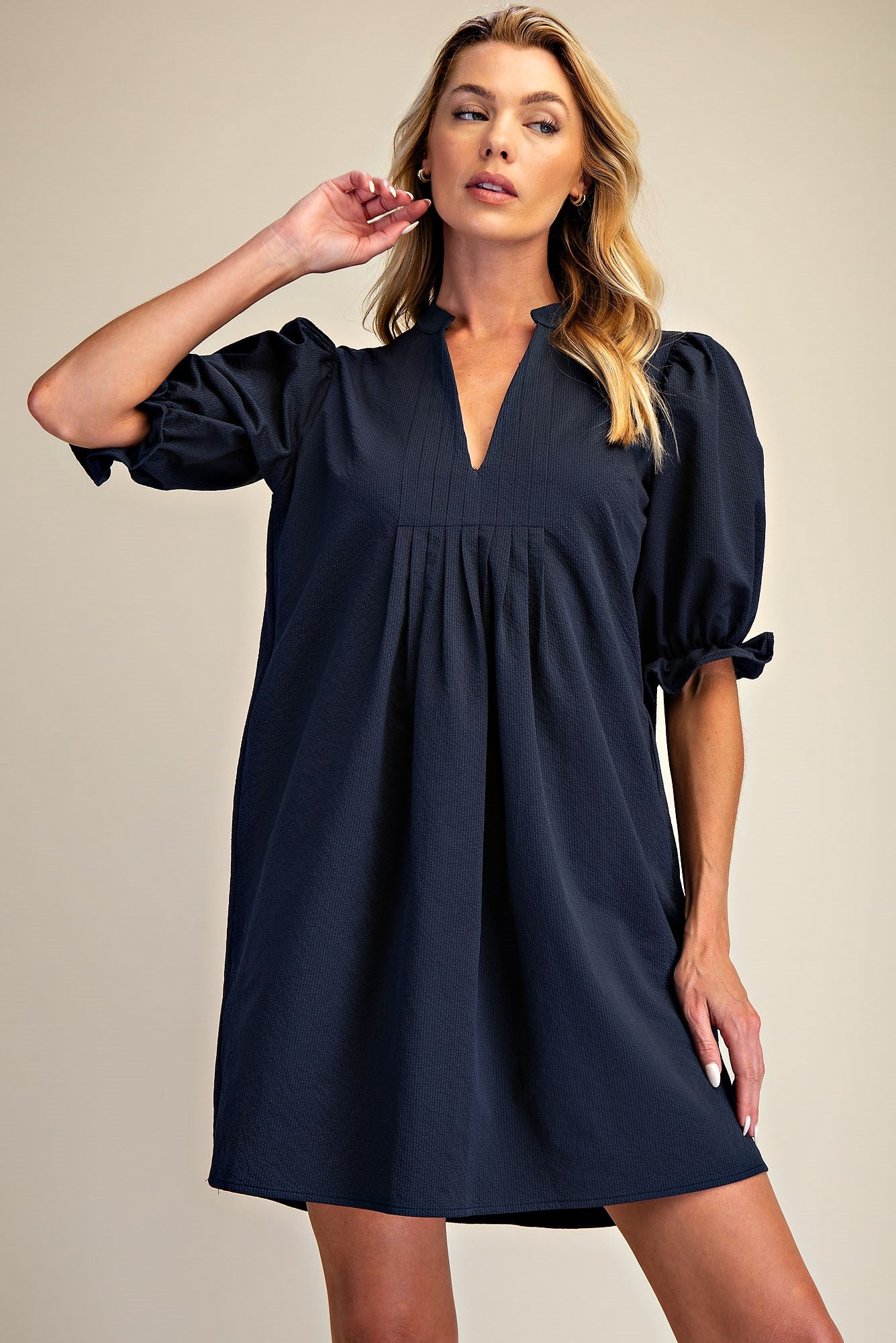 Puff Sleeve Mini Dress Angelica