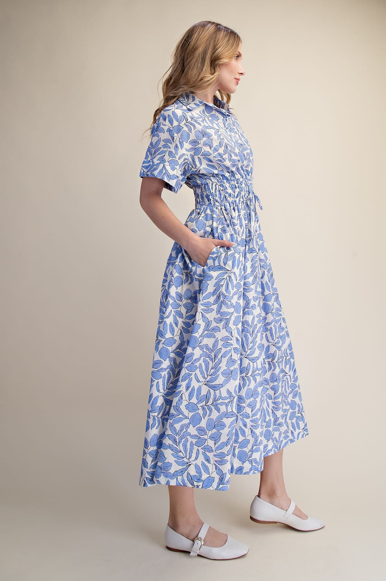 Martha Printed Midi Dress