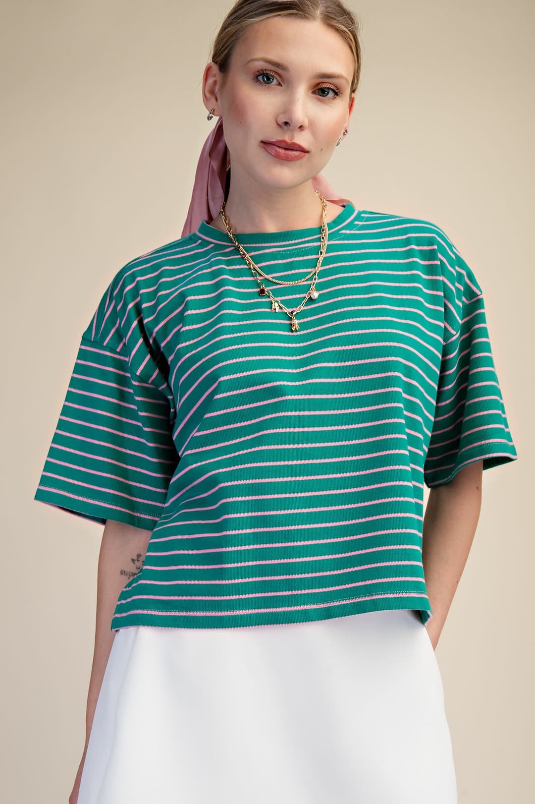 Simone Striped Tee