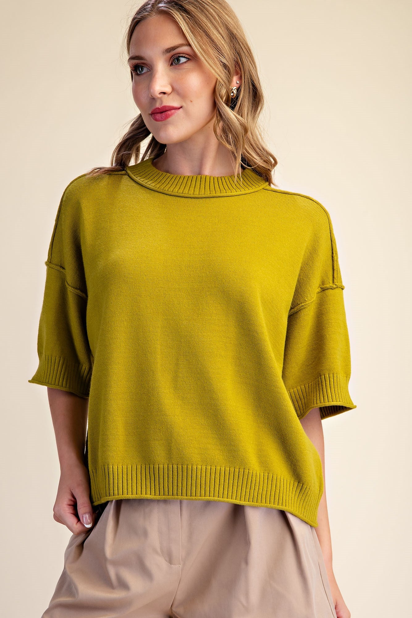 Classic Half Sleeve Sweater Top