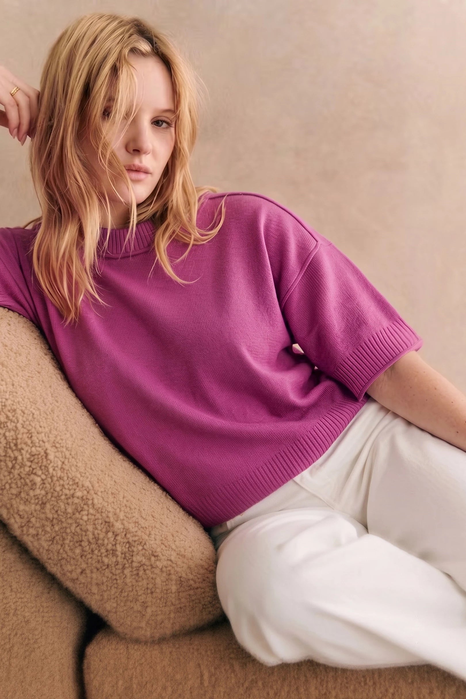 Classic Half Sleeve Sweater Top