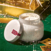 WHITE ETCHED SIGNATURE JAR, 19 OZ