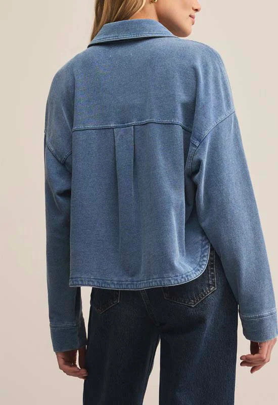 Z Supply Cropped Vintage Indigo Jacket