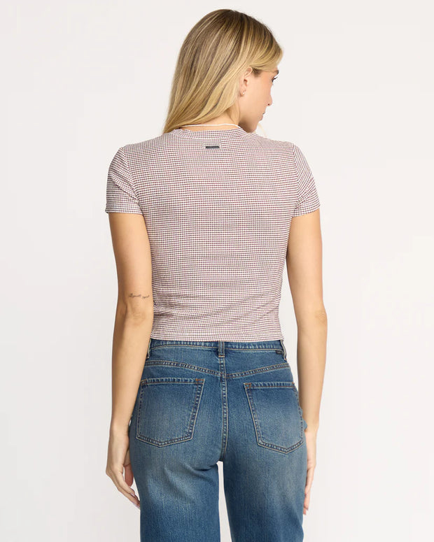 Checked Out Knit T-Shirt