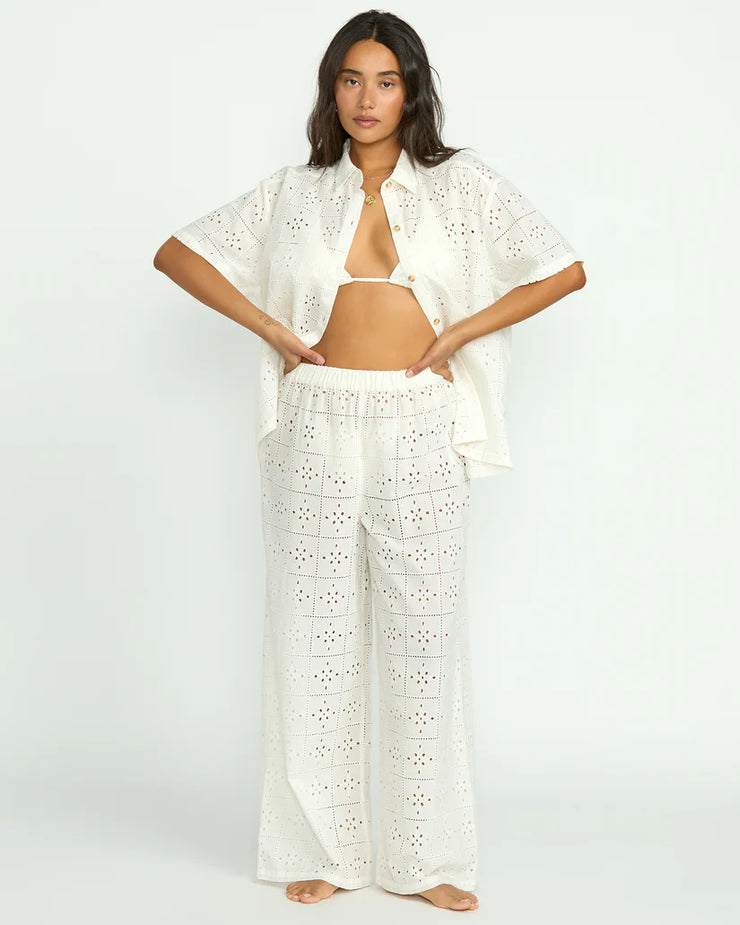 Eyelet Crush Beach Coverup Pants