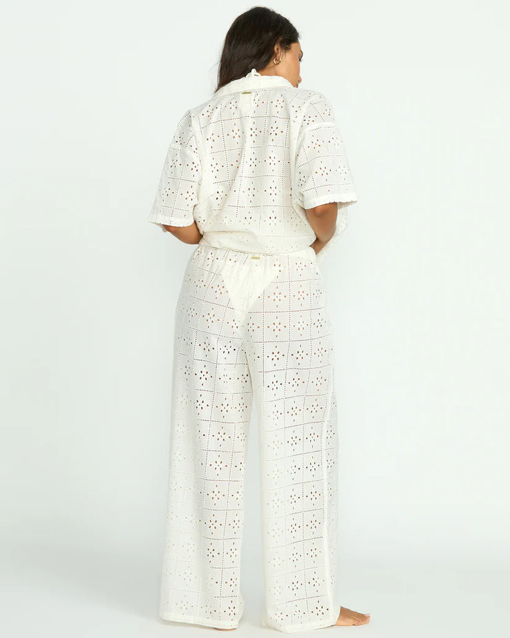 Eyelet Crush Beach Coverup Pants