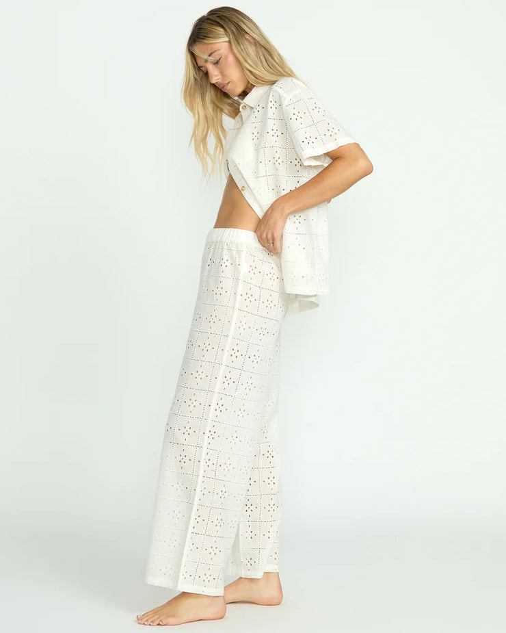 Eyelet Crush Beach Coverup Pants