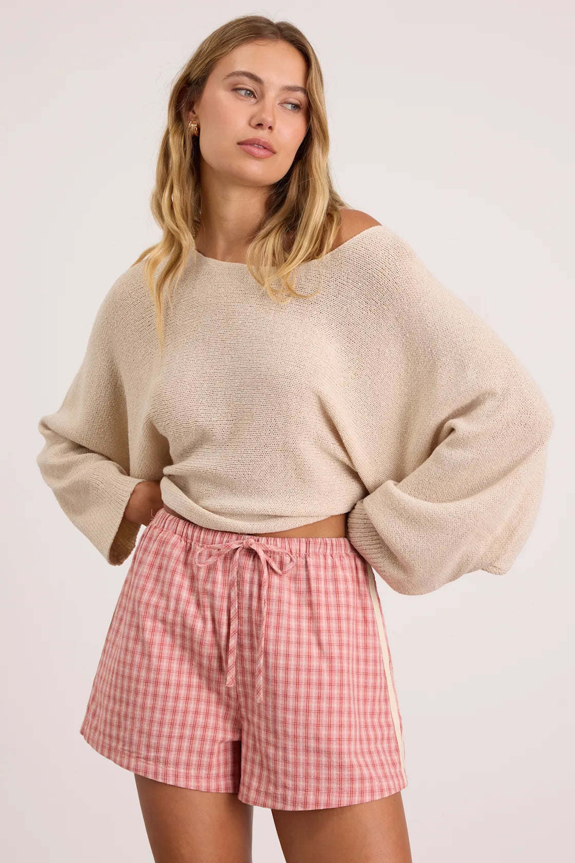 Rhythm Kirra Pink Drawstring Shorts