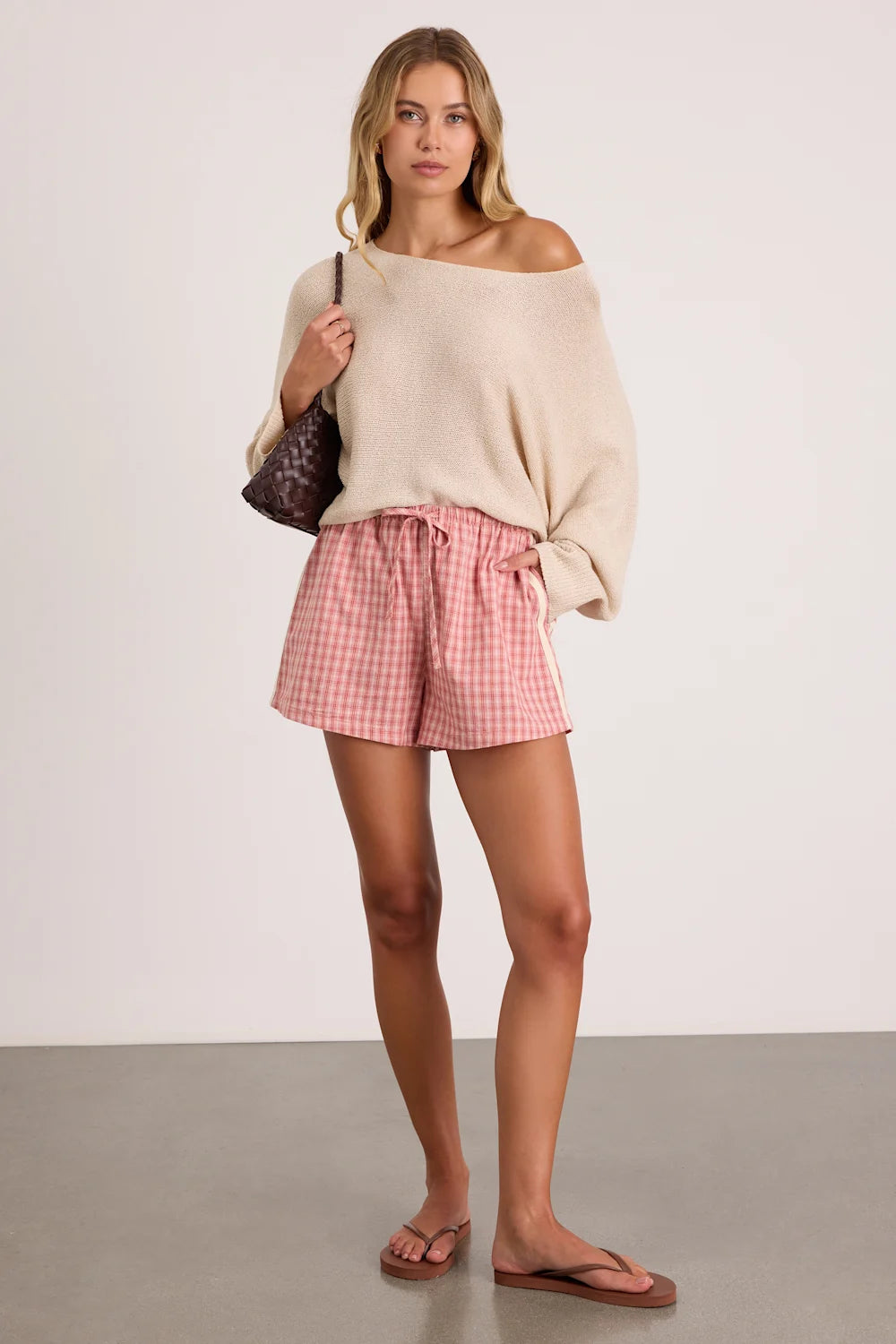 Rhythm Kirra Pink Drawstring Shorts