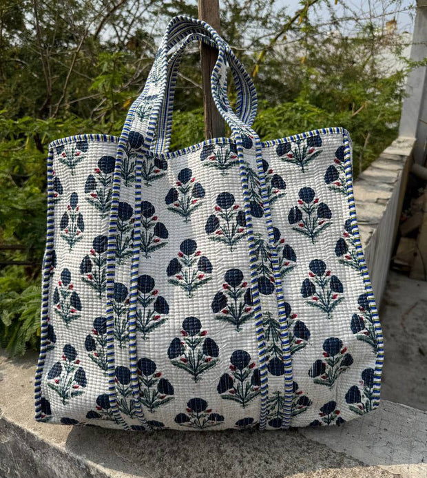 Floral Print Bags Cotton Bag Quilted Bag Women Shopping Bags