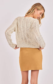 Sadie & Sage Cable Knit Cardigan